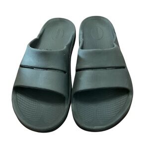 Oofos Ooahh Sport Slide Sandals Men's 11  Women's 13  Black Recovery Comfort